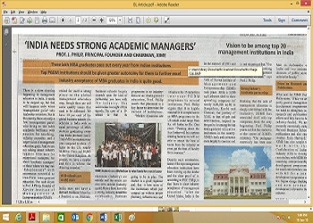 Chairman Article in Business Line on Management Education in India