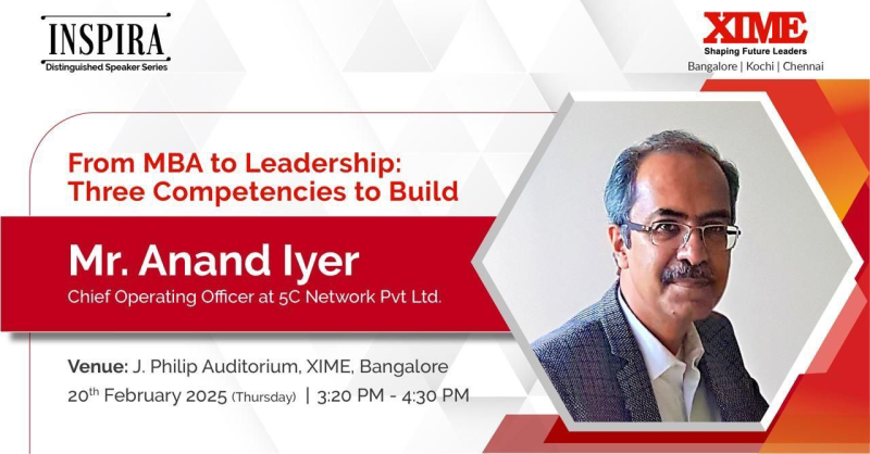 INSPIRA Session with Mr. Anand Iyer